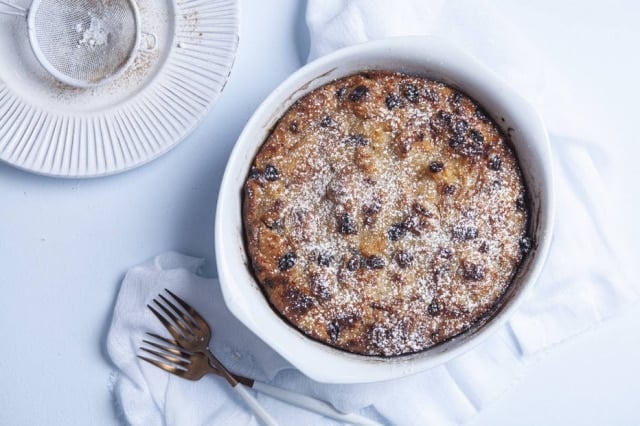 Pudim de Pão com Maçã