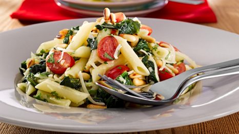 Massa de Frango com Espinafres