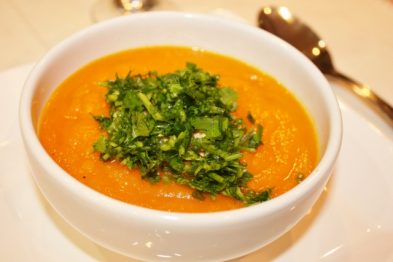 Creme de Abóbora com Açafrão e Gengibre