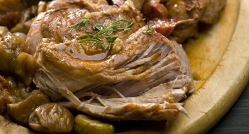 Cabrito com Castanhas ao Madeira