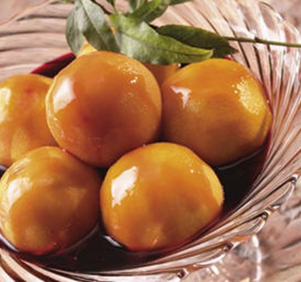 Pêssegos ao Champanhe