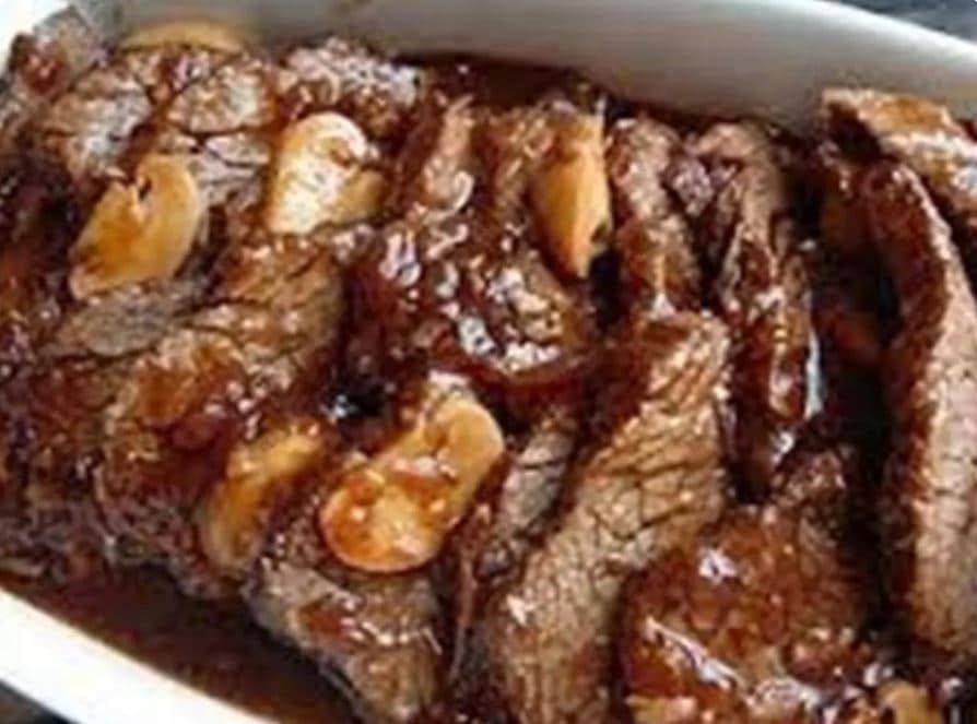 Carne assada na panela