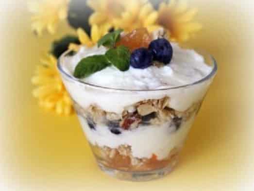 Delícia de Macã e Iogurte