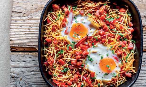 Ovos Rotos com Chouriço