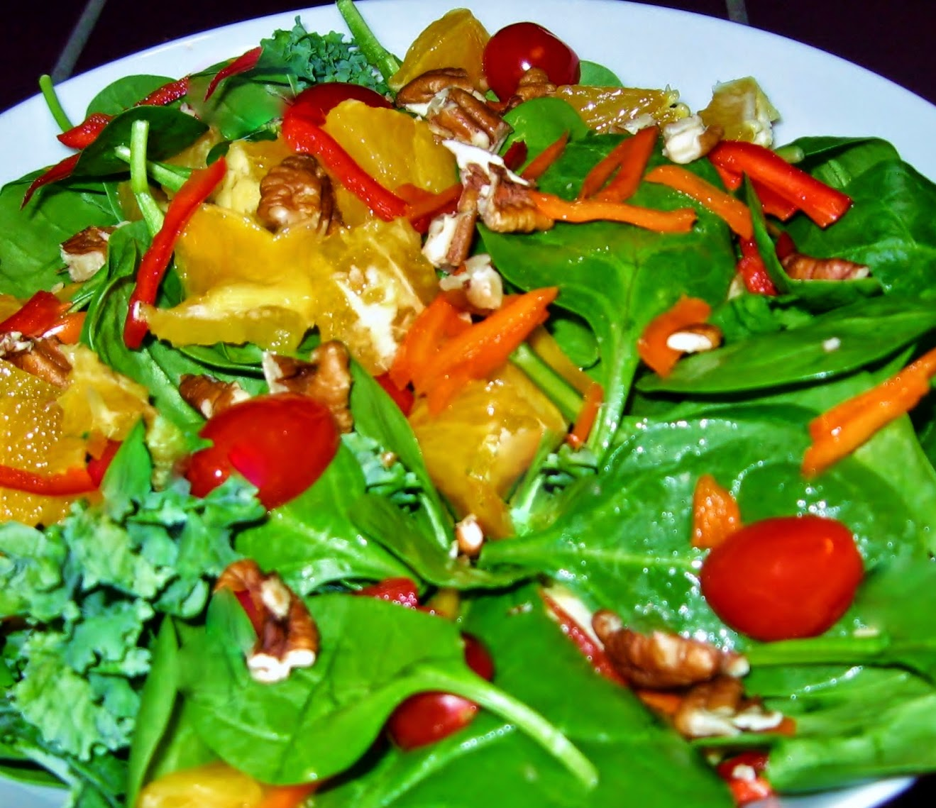 Salada de Espinafres e Laranja